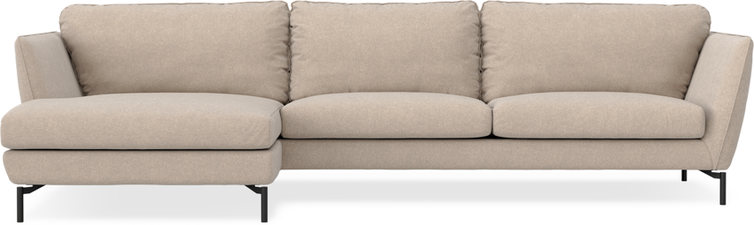 Madison - 3-sits soffa med schäslong vänster - Beige