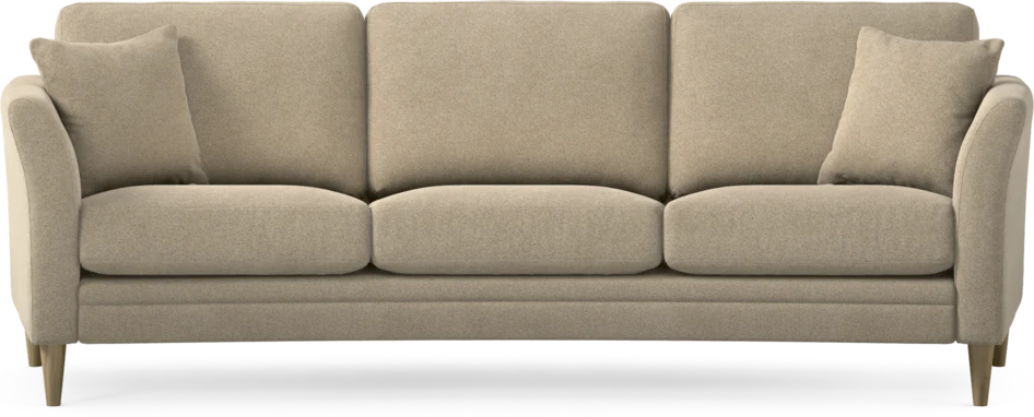 Eden - 3-sits soffa svängd - Beige