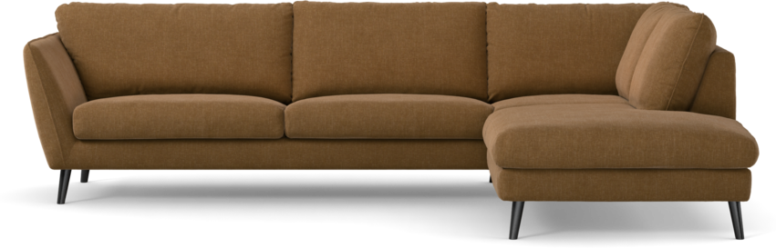 Madison Lux - 3-sits soffa med divan höger - Brun