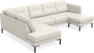 Rio - 3-sits soffa med divan vänster och schäslong höger - Vit