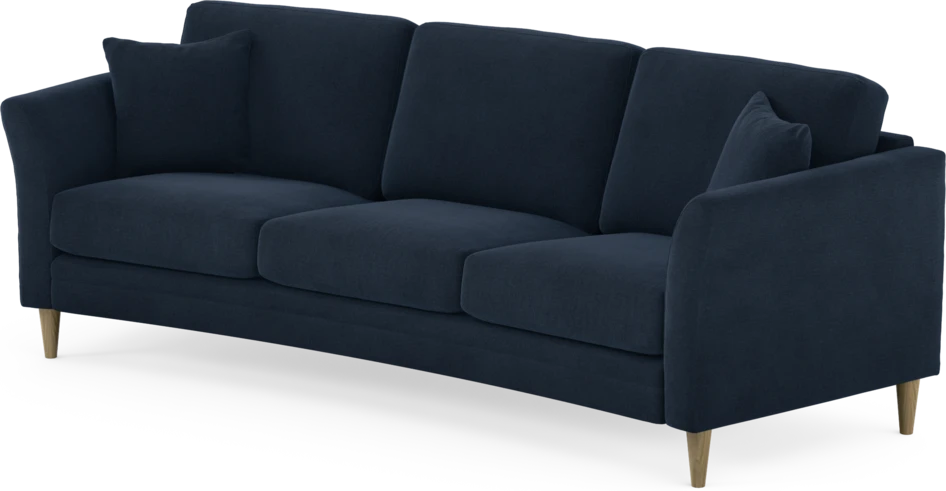 Eden - 3-sits soffa svängd - Blå