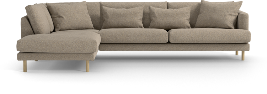 Harper - 3-sits soffa med divan vänster - Beige