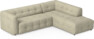 Bella - 3-sits soffa med divan höger - Beige