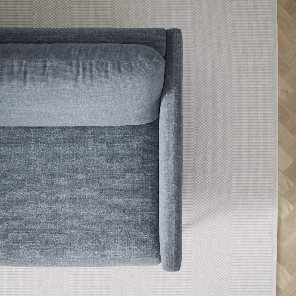 Madison Lux - 2-sits soffa med divan vänster och höger - Blå