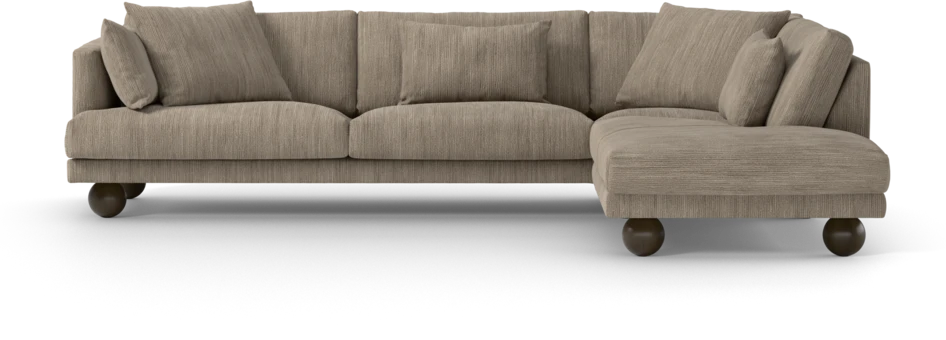 Harper - 3-sits soffa med divan höger - Beige