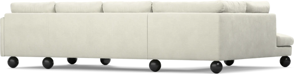 Madison Lux - 2-sits soffa med divan vänster och schäslong höger - Vit
