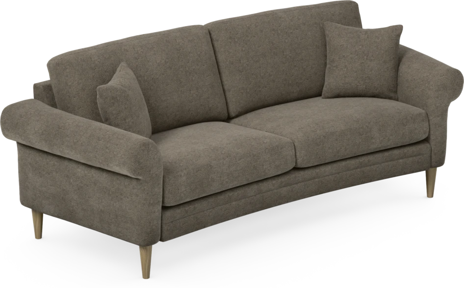 Eden - 2,5-sits soffa svängd - Brun