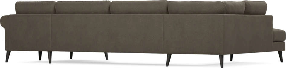 Bridge - 3-sits soffa med divan vänster och schäslong höger - Brun