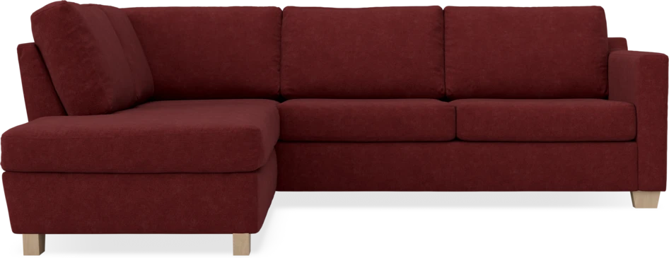 Friday - 2,5-sits soffa med divan vänster - Rosa