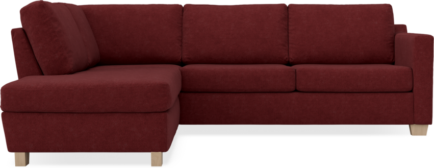 Friday - 2,5-sits soffa med divan vänster - Rosa