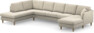 Eden - 3-sits soffa med divan vänster och schäslong höger - Beige