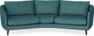 Madison - 3-sits soffa svängd, 90 cm - Turkos