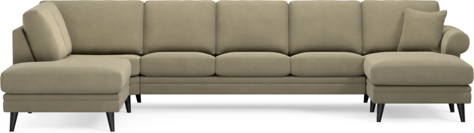 Eden - 3-sits soffa med divan vänster och schäslong höger - Beige