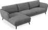 Madison - 3-sits soffa med schäslong vänster - Vit
