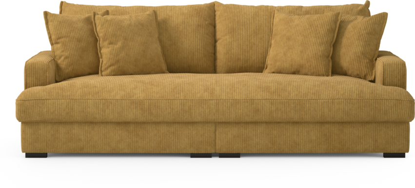 Rossi - 3-sits soffa, hel dyna - Gul