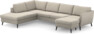 County - 3-sits soffa med divan vänster och schäslong höger - Beige