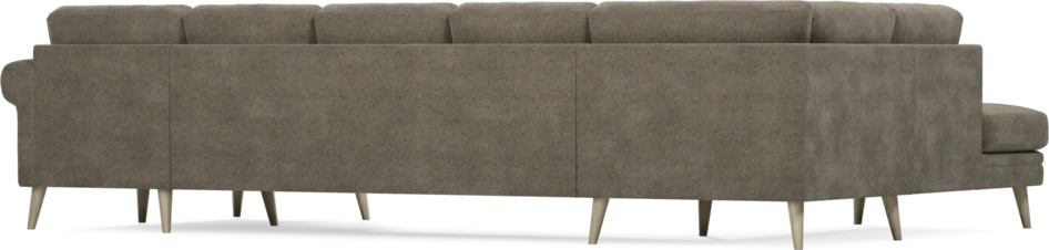 Eden - 3-sits soffa med divan vänster och schäslong höger - Brun