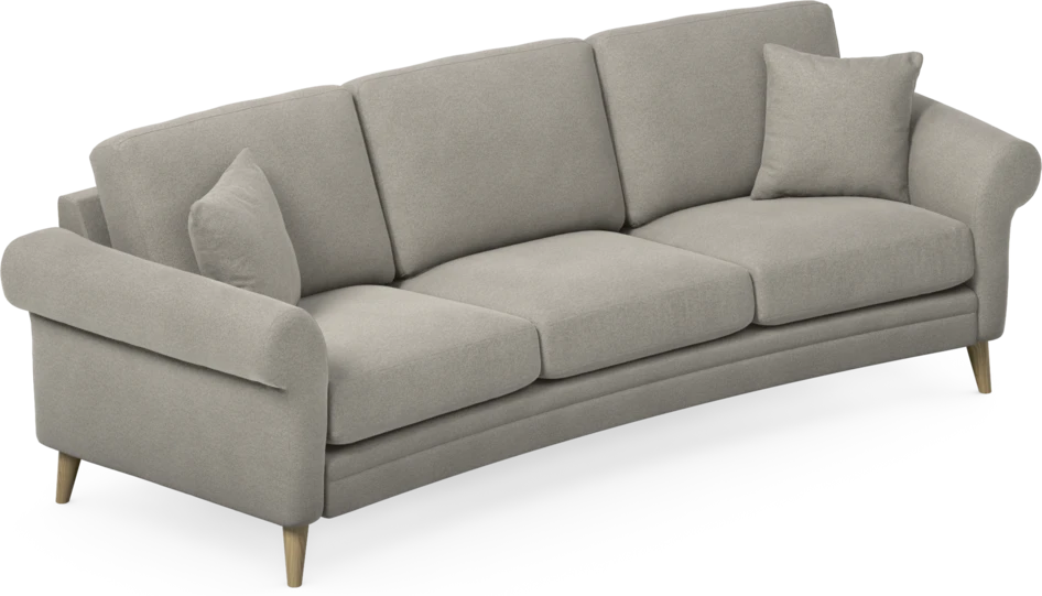 Eden - 3-sits soffa svängd - Grå