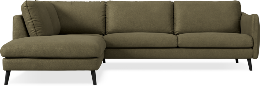 Madison - 3-sits soffa med divan vänster - Brun
