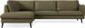Madison - 3-sits soffa med divan vänster - Brun