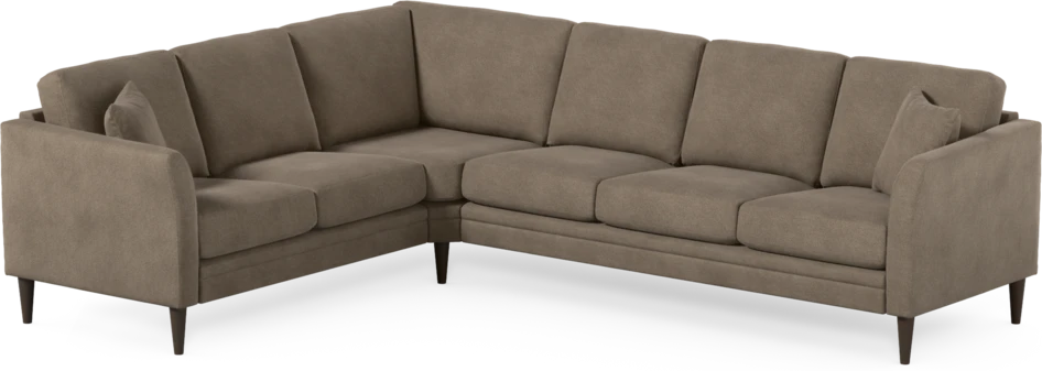 Eden - Hörnsoffa, 2+3-sits - Brun