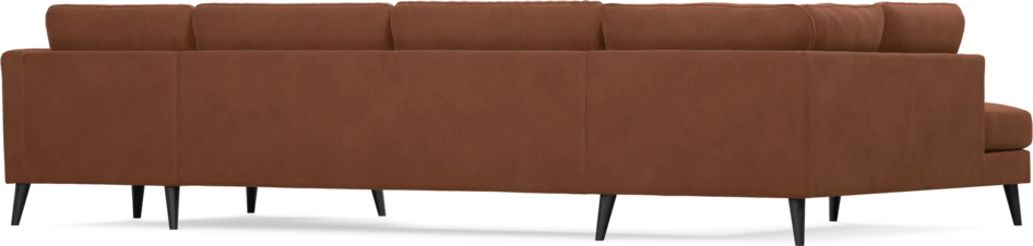 Bridge - 3-sits soffa med divan vänster och schäslong höger - Orange