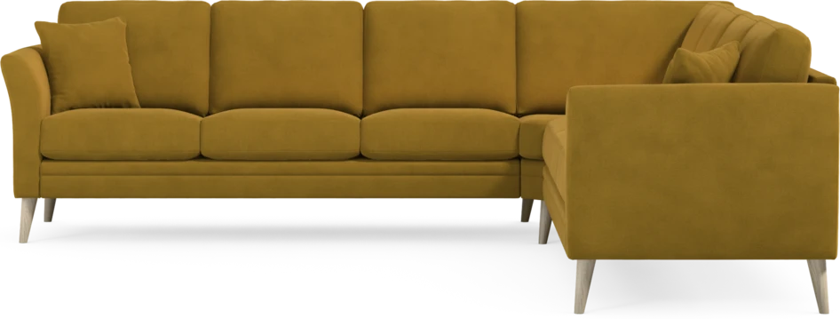 Eden - Hörnsoffa, 3+3-sits - Gul
