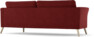 Bridge - 3-sits soffa svängd - Röd