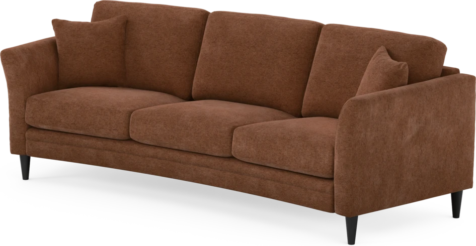 Eden - 3-sits soffa svängd - Orange