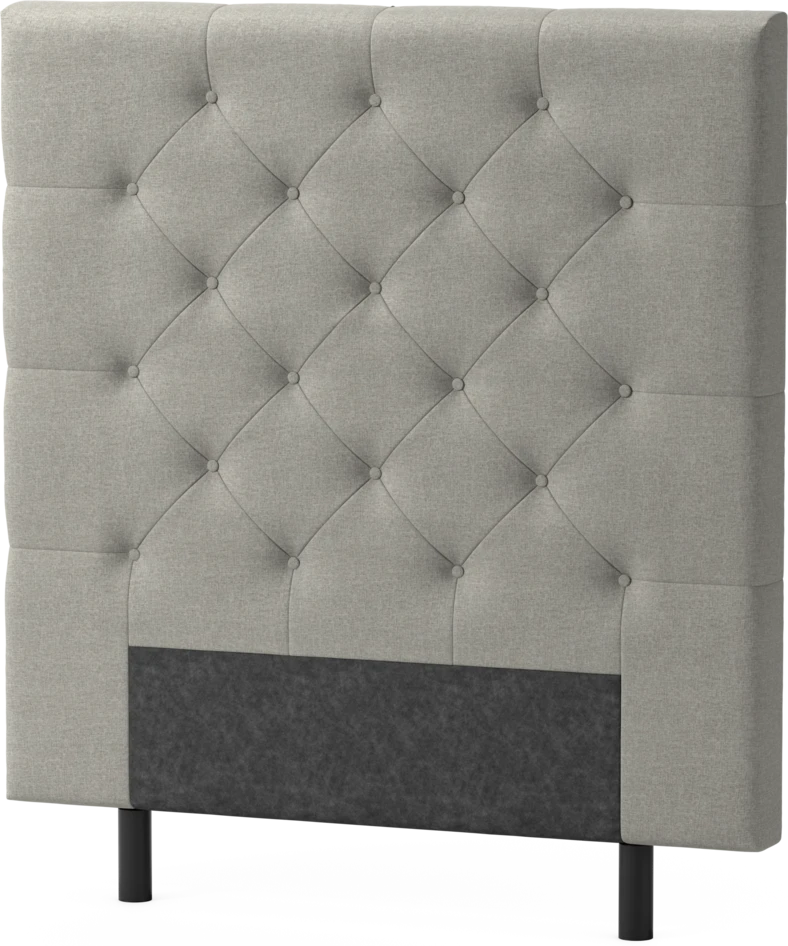 Delux Pikerad - Sänggavel, 90-210 cm - Grå
