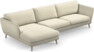 Madison Lux - 3-sits soffa med schäslong vänster - Vit