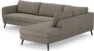 County - 2,5-sits soffa med divan höger - Brun