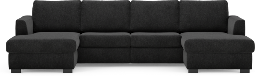 Friday - 2-sits soffa med två schäslonger - Blå