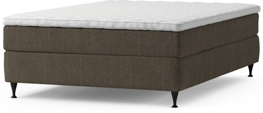 Delux Sense - Kontinentalsäng, enkelsäng 140 cm med bäddmadrass och sängben
