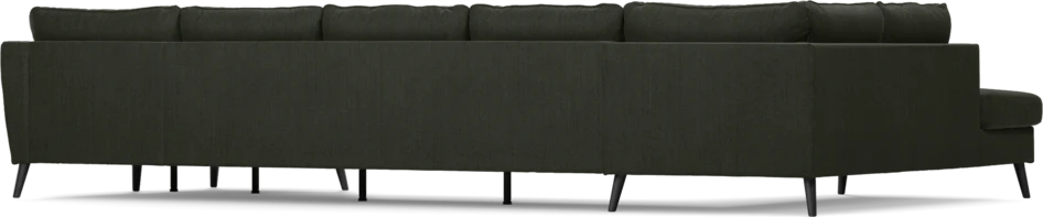 County - 4-sits soffa med divan vänster och schäslong höger - Grön