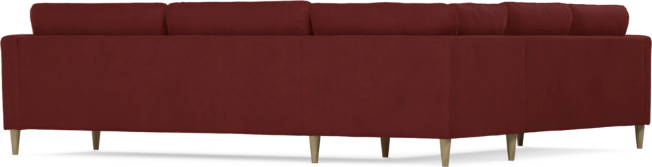 Bridge - Hörnsoffa, 2+3-sits - Röd