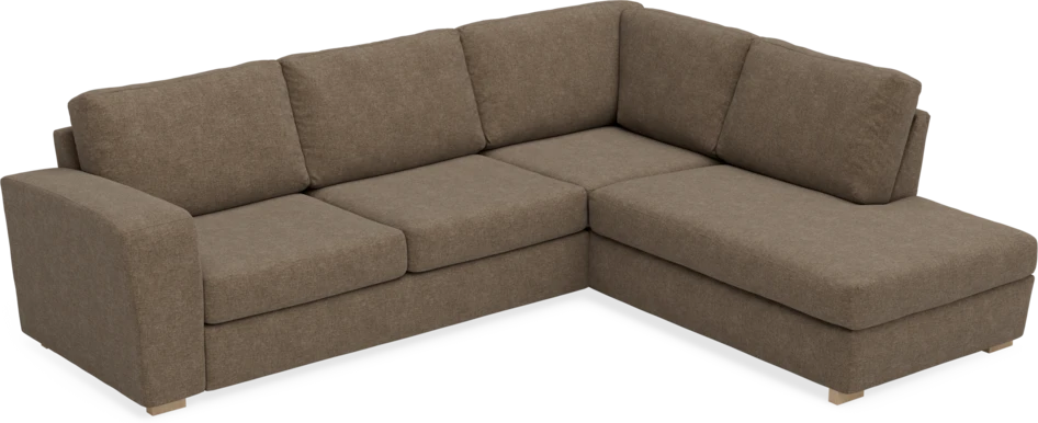 Friday - 2,5-sits soffa med divan höger - Brun