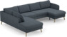 County - 3-sits soffa med divan vänster och schäslong höger - Blå