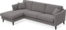 Eden - 2,5-sits soffa med schäslong - Grå
