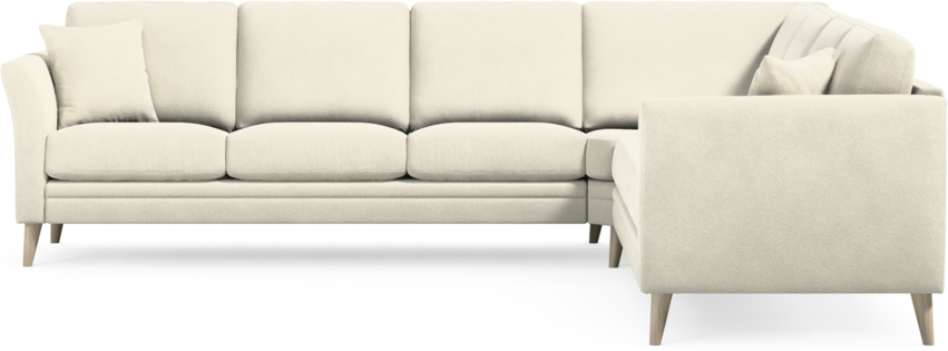 Eden - Hörnsoffa, 3+3-sits - Vit
