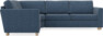 Friday - Hörnsoffa, 1,5+2,5-sits - Blå