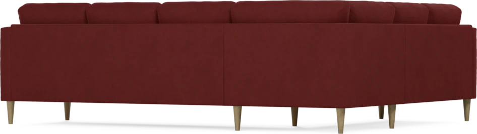 Eden - Hörnsoffa, 2+3-sits - Röd