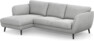 Madison Lux - 2-sits soffa med schäslong vänster - Grå