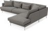 Harper - 3-sits soffa med divan höger - Grå
