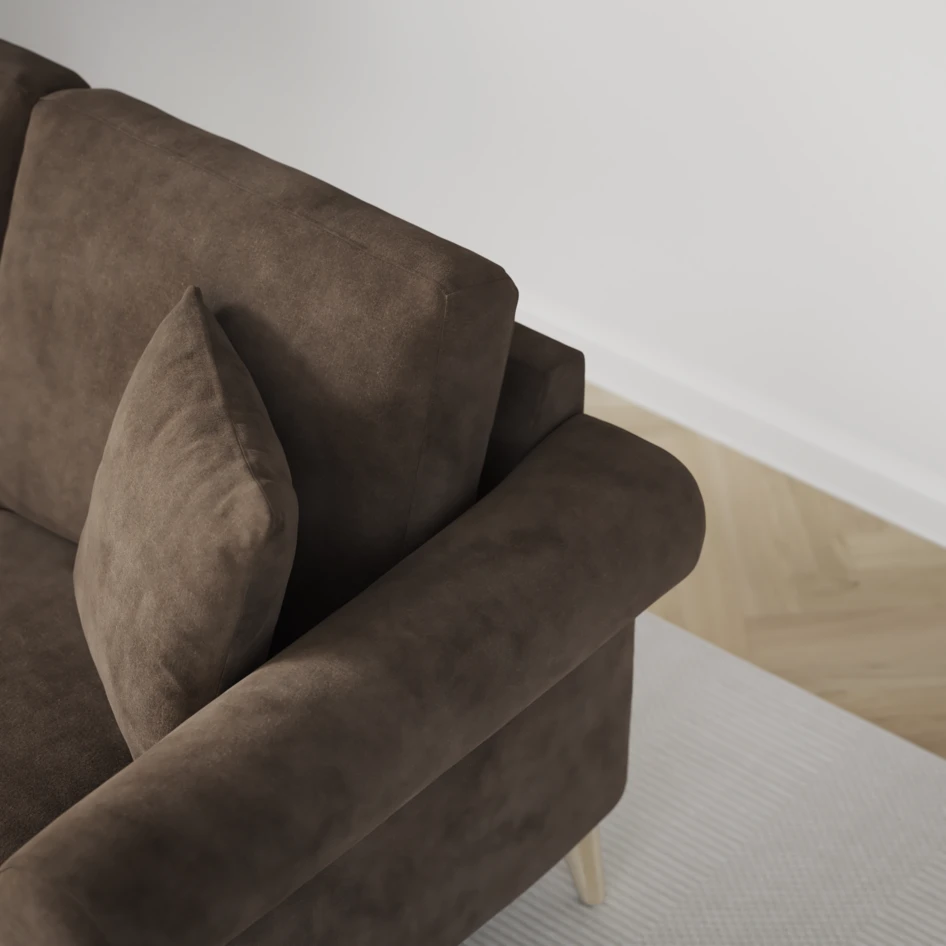 Eden - 2,5-sits soffa - Brun