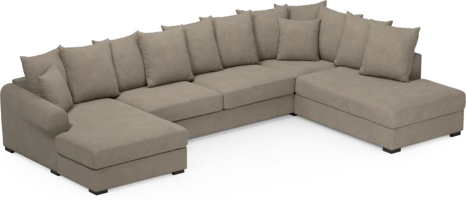 Town - 3-sits soffa med divan höger och schäslong vänster - Beige