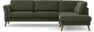 Bridge - 3-sits soffa med divan höger - Grön