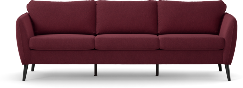 County - 3-sits soffa - Röd