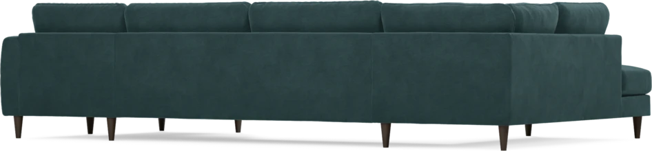 Bridge - 3-sits soffa med divan vänster och schäslong höger - Blå