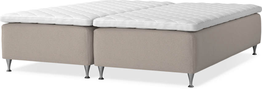 Delux Dream - Ramsäng, dubbelsäng med bäddmadrass - Beige